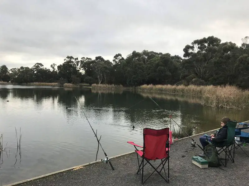 Fishing Lake Esmond at Ballarat