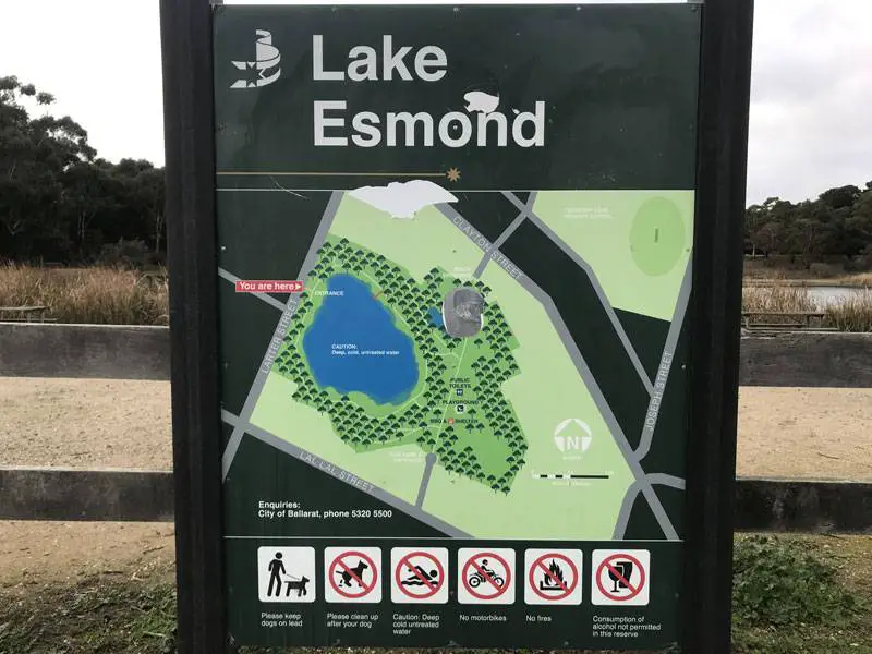 Lake Esmond map