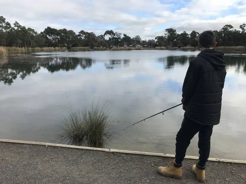 Lure fishing at Lake Esmond