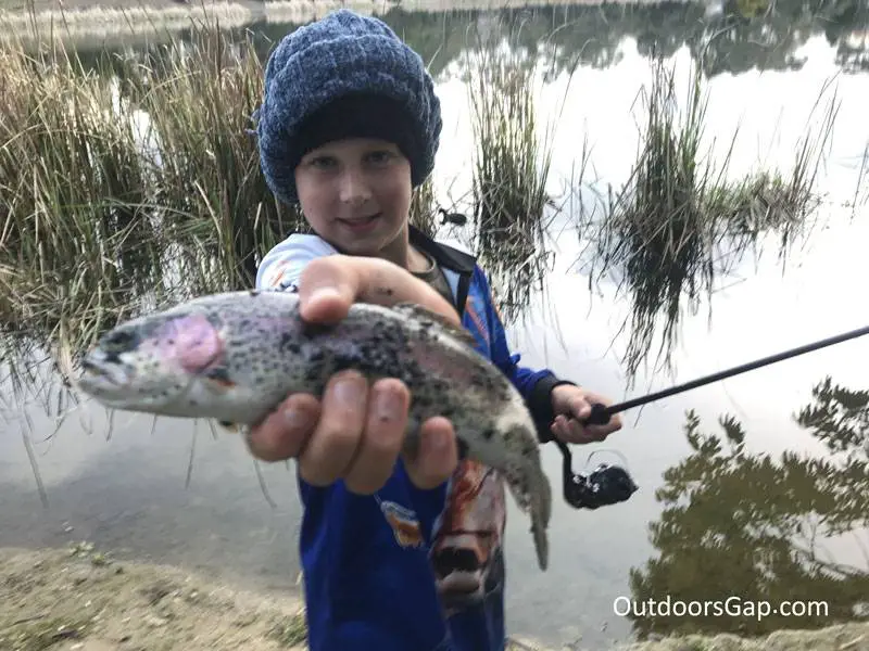 Family fishing fun with stocked trout