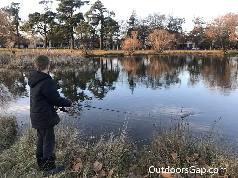Lure fishing at Ballarat