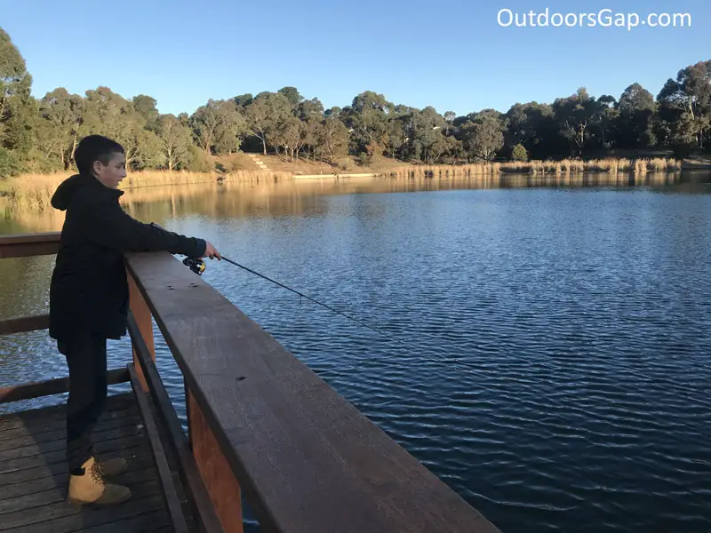 Fishing Ballarat. Using spinnerbaits and lures.