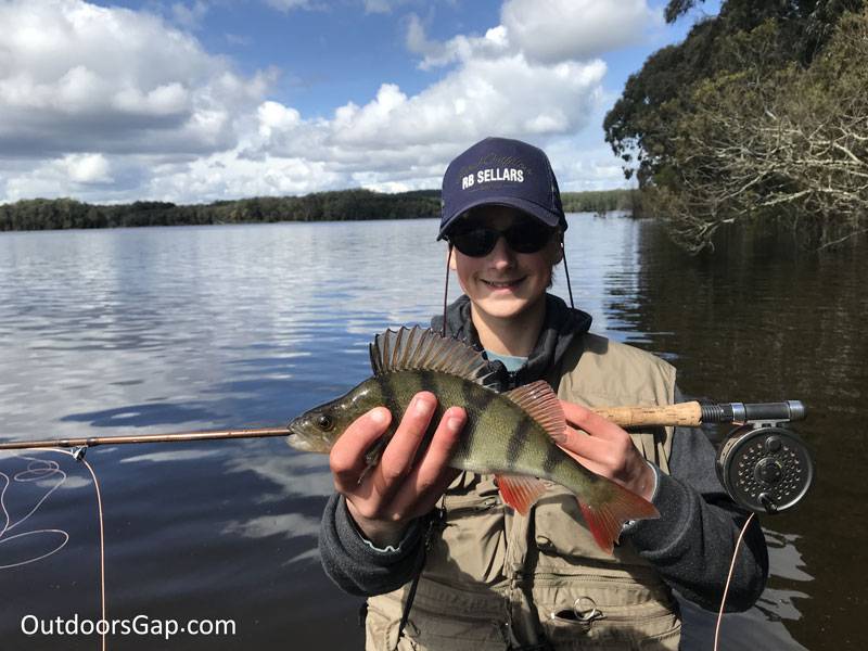 Redfin fly fishing at the Moorabool Reservoir
