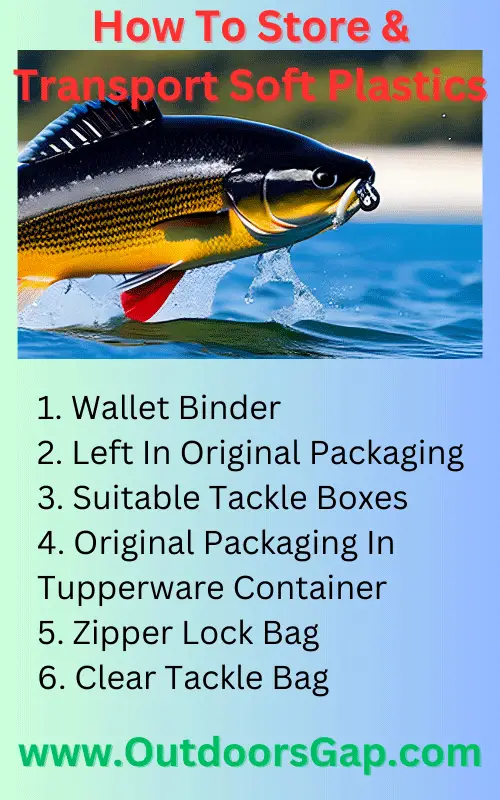 Infographic - How to store your fishing soft plastics.