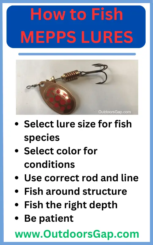 How to Fish Mepps Lures infographic