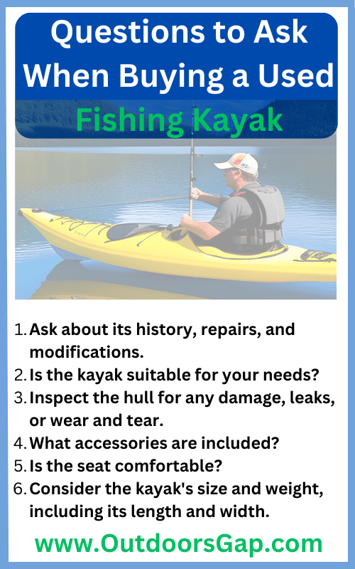 infographic buying used fishing kayak
