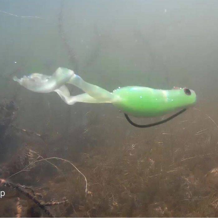 Fishing soft plastic frogs