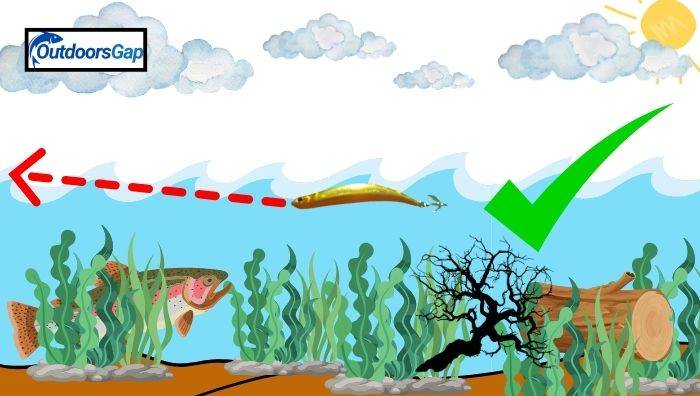 Fishing bent minnow